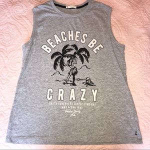 RUSTY sleeveless beach top NEW